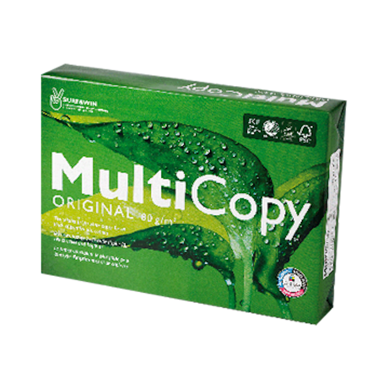 Папір для друку STORA ENSO Multicopy A4, 80 г/м2, 500 арк., білий